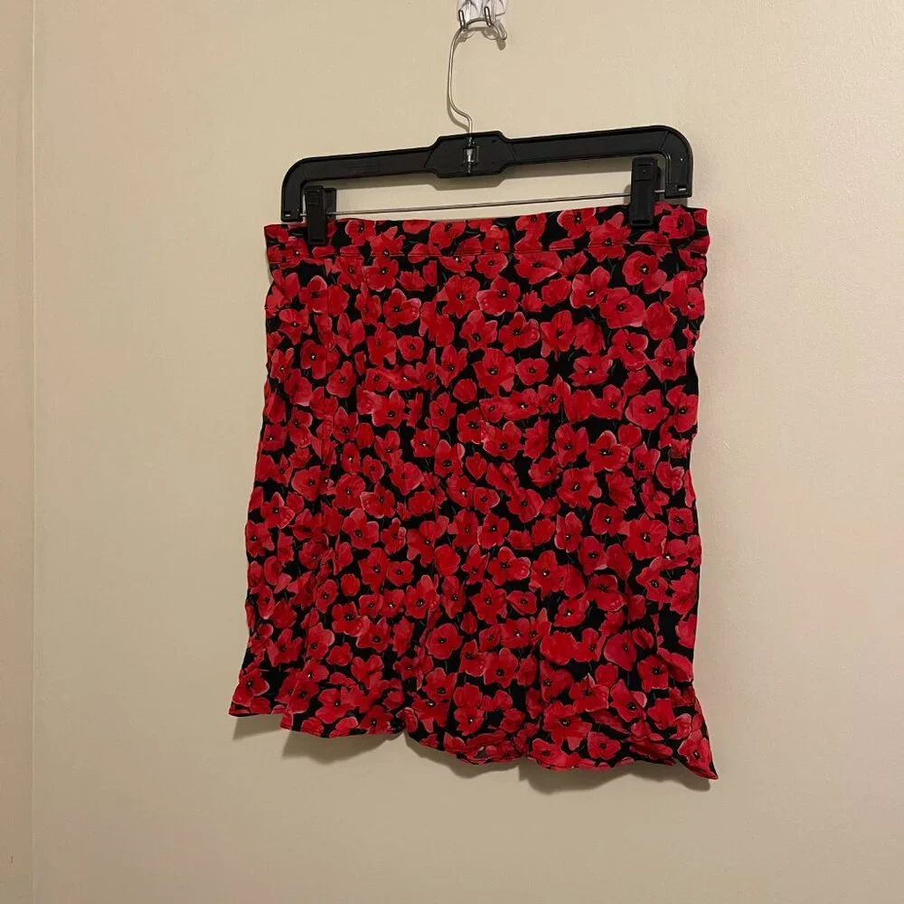 ZARA Accessories Red Floral Matching Set – Top & Skirt – Size L NWT - Picture 6 of 10